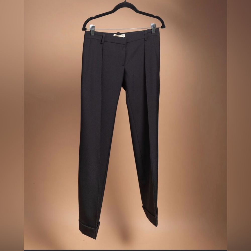 Balenciaga Women Elegant Black Dress Pants